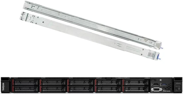 Main image of Lenovo ThinkSystem SR630 Rack Server Bundle with Rail Kit, 2 x Intel Xeon Silver 4110, 128GB DDR4, 8TB SSD, RAID