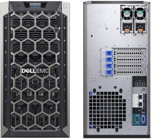 Dell PowerEdge T340 Tower Server, Windows 2016 Standard, Intel Xeon E-2124  Quad-Core 3.3GHz 8MB, 64GB DDR4 , 16TB SATA 6Gb/s + 2TB SSD (18TB Total),  ...