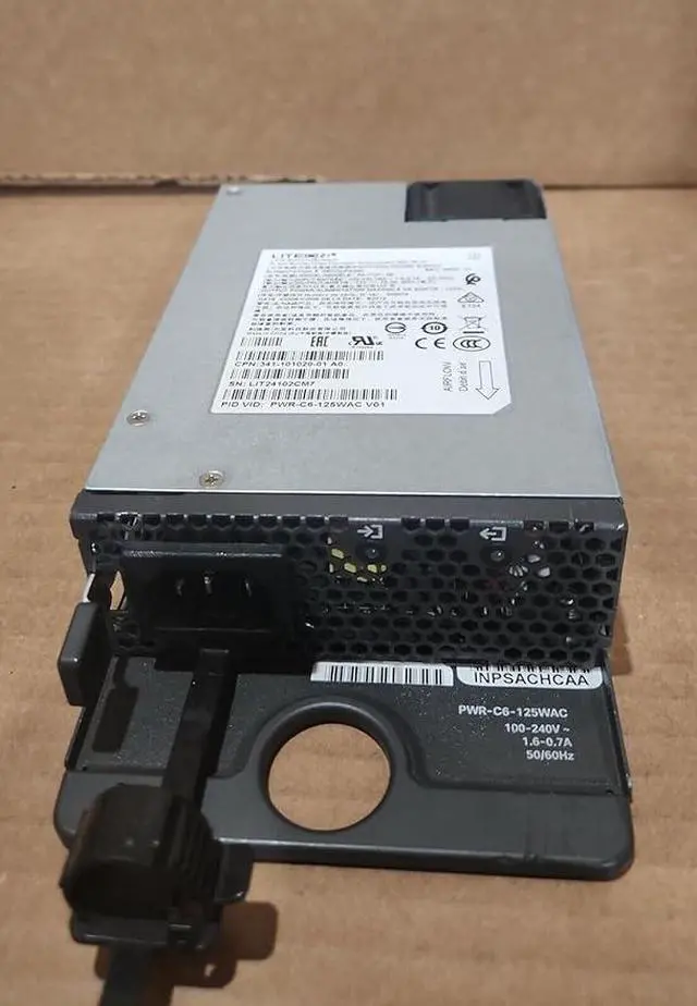Main image of PWR-C6-125WAC Power Supply for C9200 Series hot-plug / redundant - 125 Watt