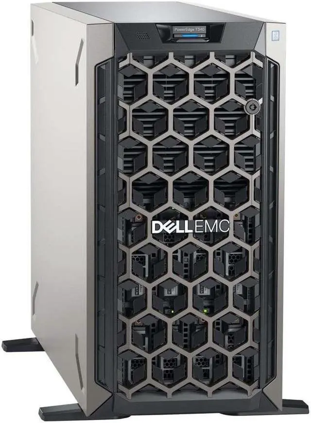 Main image of Dell PowerEdge T340 Server Bundle with 16GB USB Flash Drive, Intel Xeon E-2124 Quad-Core, 8GB DDR4, 8TB SATA HDDs, RAID, Single PSU