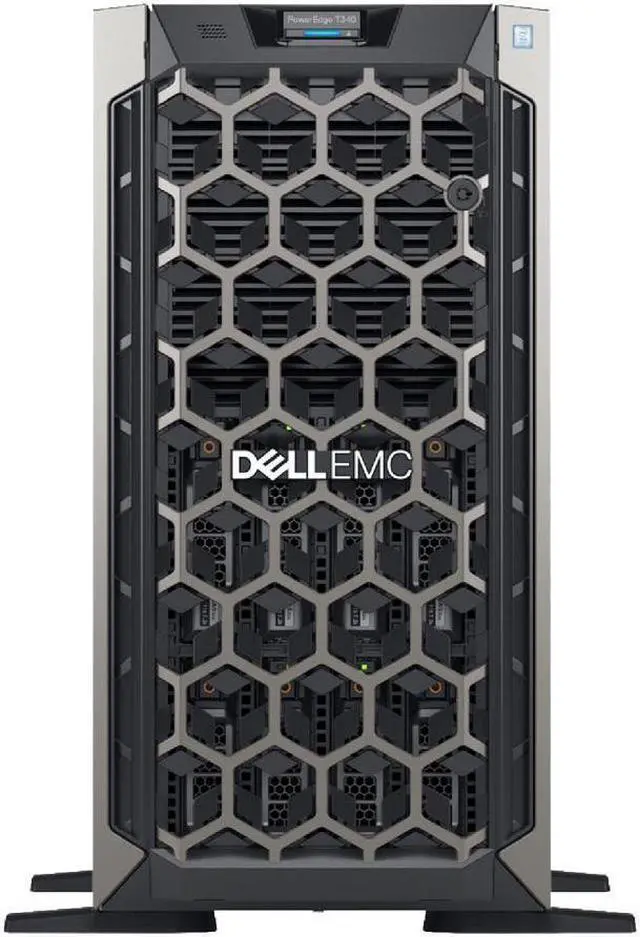 Main image of Dell PowerEdge T340 Tower Server Bundle with 16GB USB Flash Drive, Intel Xeon E-2124 Quad-Core, 32GB DDR4, 4TB SSD, RAID, Single PSU, DVD-ROM