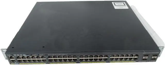 Alt view image 3 of 3 - Catalyst WS-C2960X-48FPS-L 48-Port Gigabit PoE+ Compliant Managed Switch {WS-C2960X-48FPS-L}
