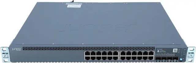 Alt view image 4 of 5 - Juniper Networks - EX3400-24P - Juniper EX3400-24P Layer 3 Switch - 24 Ports - Manageable - 3 Layer Supported - Modular