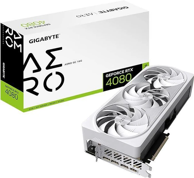 Main image of GIGABYTE GV-N4080AERO OC-16GD GeForce RTX 4080 16GB AERO OC Graphics Card,16GB 256-bit GDDR6X, Video Card