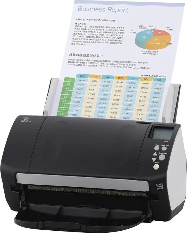 Alt view image 2 of 2 - FUJITSU FI-7160 - Document Scanner - Duplex - 8.5 in X 14 in - 600 DPI X 600 DPI - UP to 60 PPM (Mono) / UP to 60 PPM (Color) - ADF (80 Sheets) - UP to 4000 SCANS PER Day - USB 3.0 (PA03670-B055-V)