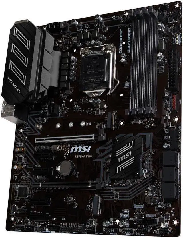 Alt view image 3 of 4 - MSI PRO Z390-A PRO LGA 1151 (300 Series) Intel Z390 SATA 6Gb/s ATX Intel Motherboard (Z390-A PRO)
