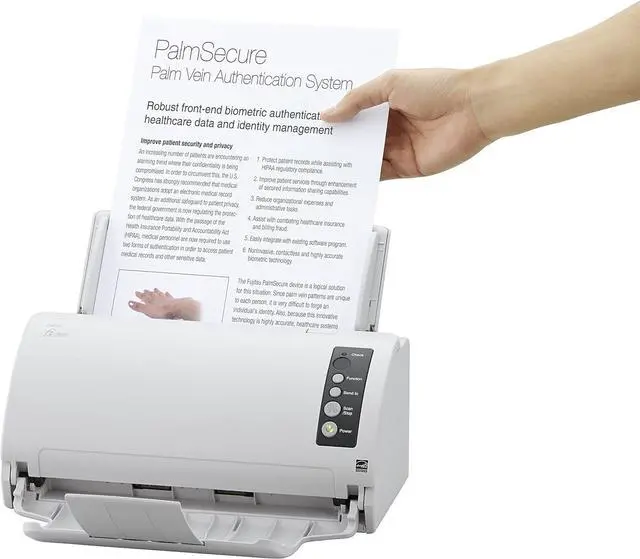 Alt view image 4 of 4 - FUJITSU fi-7030 Color Document Scanner PA03750-B001 ADF 600 x 600 DPI A4 27ppm / 54 ipm Full Speed - White