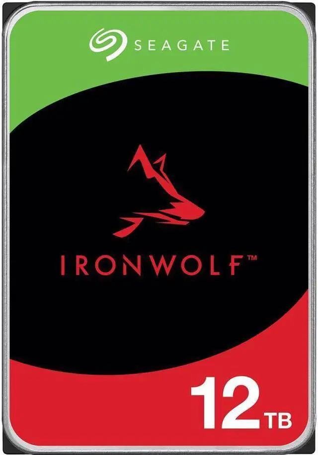 Main image of Seagate IronWolf 12TB NAS Hard Drive 7200 RPM 256MB Cache SATA 6.0Gb/s CMR 3.5" Internal HDD for RAID Network Attached Storage ( ST12000VN0008 )