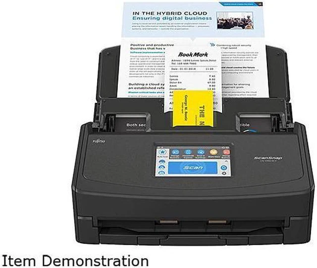Alt view image 4 of 4 - Fujitsu ScanSnap iX1500 PA03770-B315 Touch Screen Sheet Fed Document Scanner Black For PC and MAC (PA03770-B315)