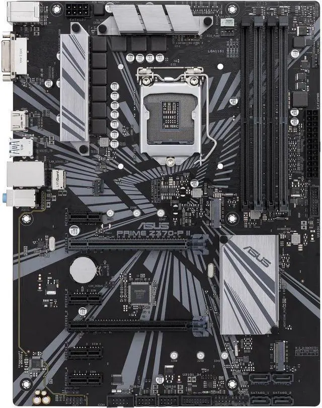 Alt view image 3 of 7 - ASUS PRIME Z370-P II LGA 1151 (300 Series) Intel Z370 HDMI SATA 6Gb/s USB 3.1 ATX Intel Motherboard