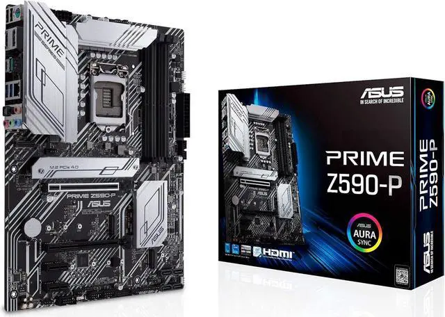 Alt view image 4 of 9 - ASUS Prime Z590-P LGA 1200 (Intel 11th/10th Gen) ATX motherboard (PCIe 4.0, 10+1 Power Stages, 3X M.2, 2.5Gb LAN, front panel USB 3.2 Gen 2 USB Type-C, Thunderbolt 4 support)
