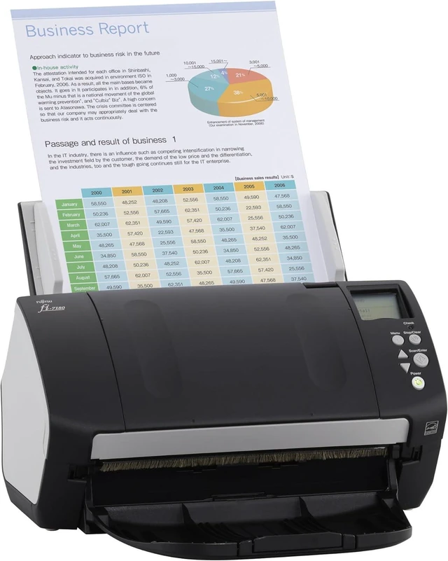 Alt view image 4 of 7 - Fujitsu fi-7180 (PA03670-B005) High-Performance Professional Color Duplex Document Scanner with Auto Document Feeder (ADF)