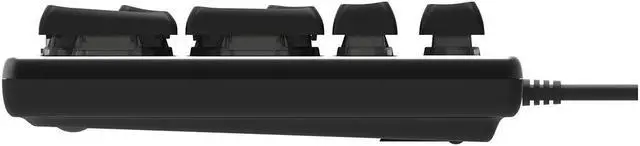 Alt view image 3 of 11 - HP K500F Backlit Membrane Wired Gaming Keyboard, Backlit Mixed Color Lighting, Metal Panel with Logo Lighting, 26 Anti-Ghosting Keys, and Windows Lock Key(7ZZ97AA)