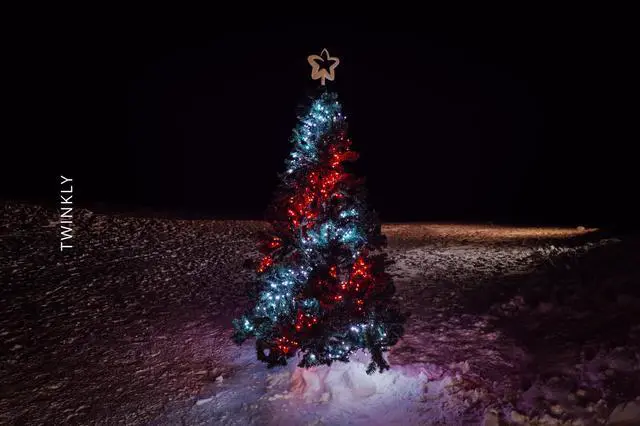 Alt view image 15 of 15 - Twinkly Cluster App-Controlled Smart LED Christmas Lights 400 Multicolor RGB