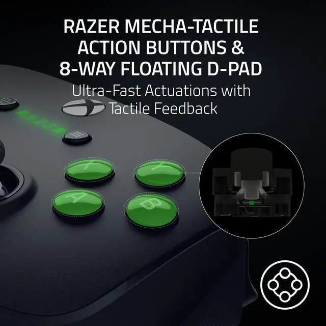 Alt view image 6 of 7 - RAZER Wolverine V3 Pro (Xbox Licensed) - Wireless Gaming Controller for Xbox Series X|S & PC - Black - NASA Packaging