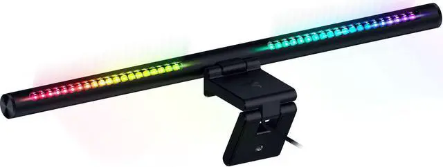 Alt view image 7 of 7 - Razer Aether Monitor Light Bar  RGB LED Light Bar for Gamer Rooms  US/CAN Packaging