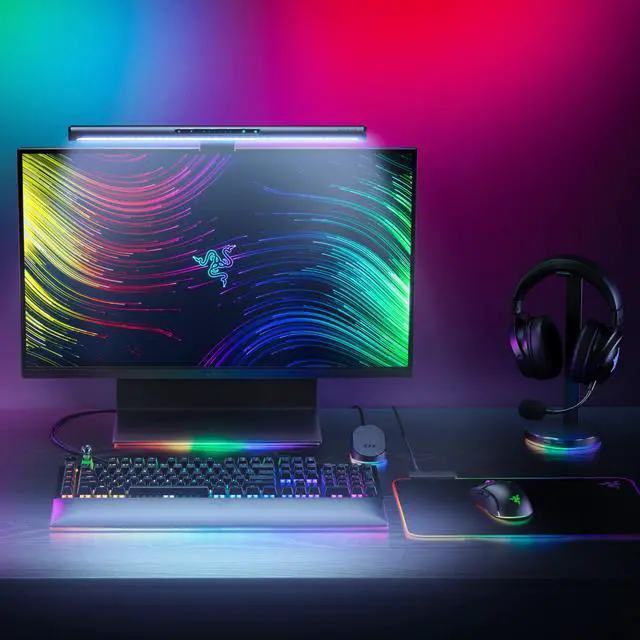 Main image of Razer Aether Monitor Light Bar  RGB LED Light Bar for Gamer Rooms  US/CAN Packaging