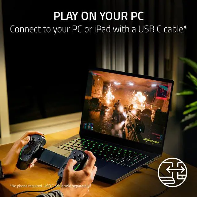 Alt view image 4 of 7 - Razer Kishi Ultra - USB C Gaming Controller for Android, iPhone, and iPad Mini - NASA Packaging