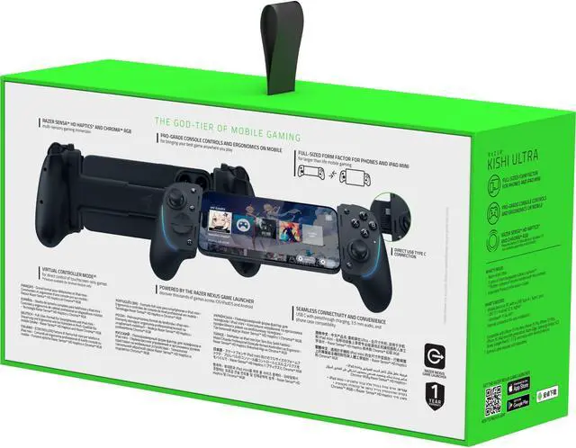 Alt view image 6 of 7 - Razer Kishi Ultra - USB C Gaming Controller for Android, iPhone, and iPad Mini - NASA Packaging