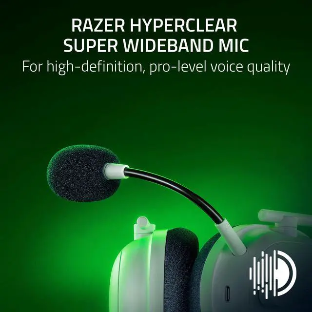 Alt view image 5 of 7 - Razer BlackShark V2 Pro (Xbox Licensed) - Wireless Console Esports Headset - White - NASA Packaging
