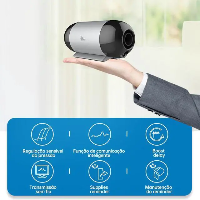 Alt view image 2 of 7 - BMC Auto CPAP Machine M1 Mini with  S/M/L Size CPAP Mask Tubing Air Filter Carrying Bag Travel For Sleeping Apnea Anti-Snoring Hypopnea Syndrome OSHAS