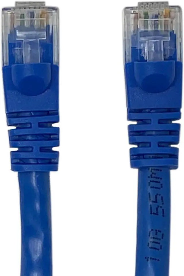 Alt view image 2 of 3 - 10-Pack Cat6a Network Ethernet Cable in Blue Snagless - 7 ft