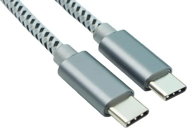 Alt view image 2 of 3 - USB-C to USB-C Braided Cable - 9 ft