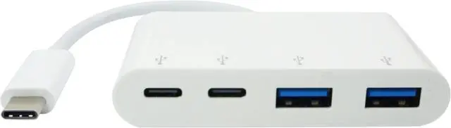 Alt view image 2 of 3 - USB-C to 2 Port USB 3.0 + 2 Port USB-C Hub