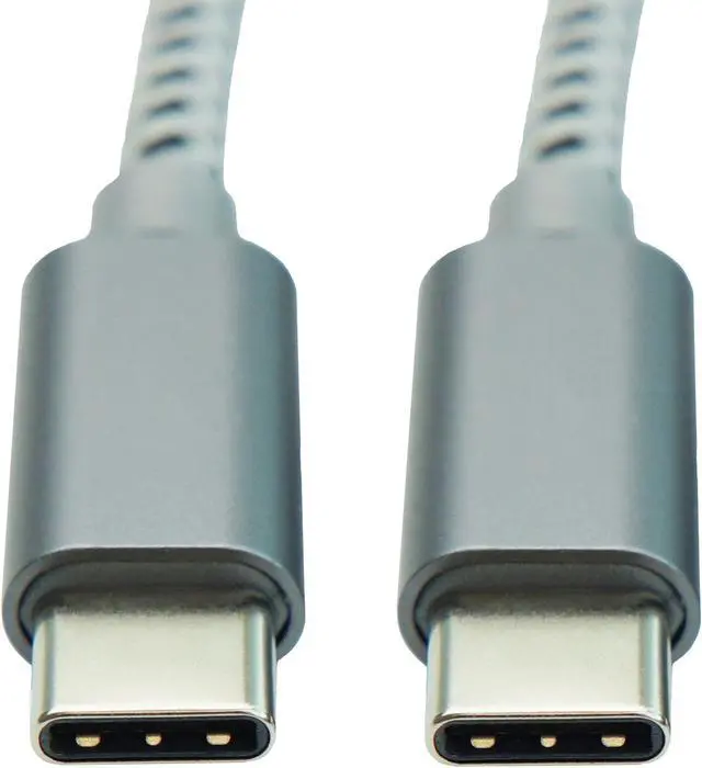 Alt view image 3 of 3 - USB-C to USB-C Braided Cable - 9 ft