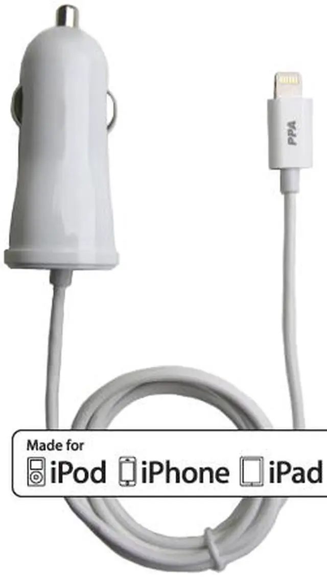 Main image of Lightning to Car Charger for iPhone, iPad, iPod - MFI Certificated