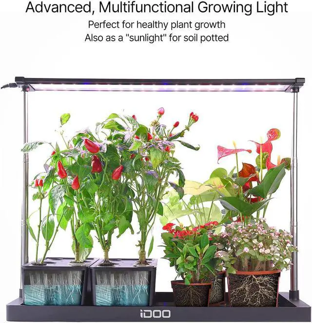 Alt view image 2 of 7 - 20 Pods Indoor Herb Garden Hyrdroponics Growing System with LED Grow Light and 4 Removable Water Tank, Free Timing Setting, 27" Adjustable Height, Christmas Gardening Gifts for Women Mom Dad