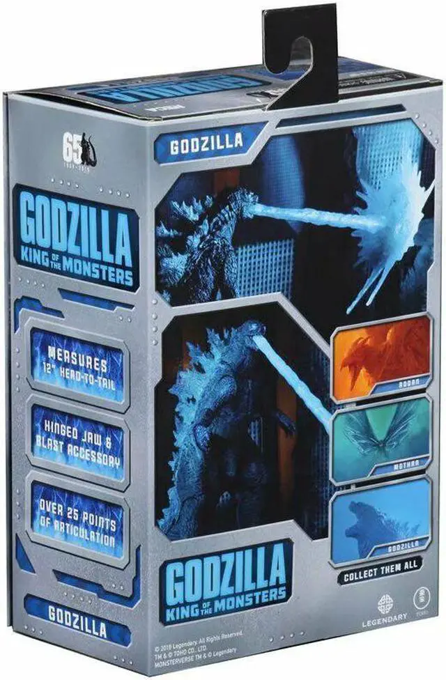 Alt view image 5 of 7 - NECA Godzilla King Of Monster 2019 Blue V2 6" Action Figure 12" Head To Tail New