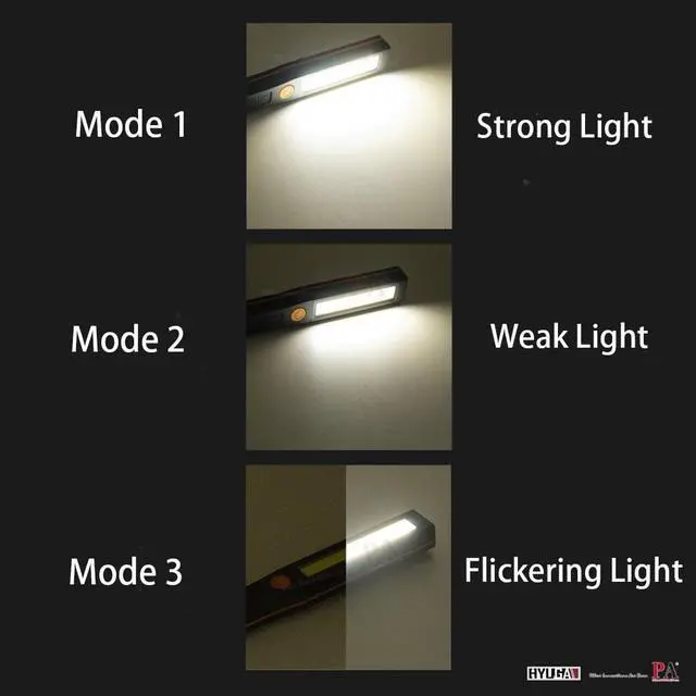 Alt view image 3 of 7 - HYUGA PAL3 three-stage switch mini COB LED flashlight no battery included 4 color set