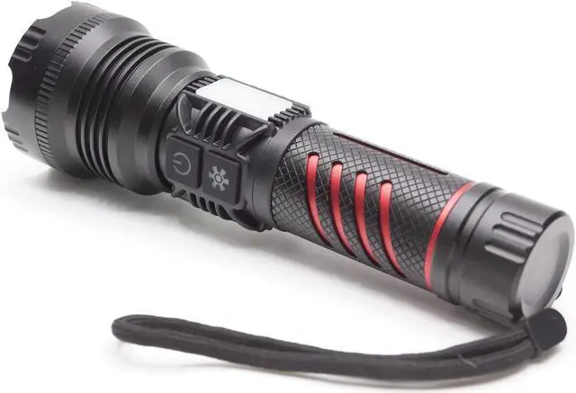 Main image of HYUGA PX6 military grade flashlight] super bright flashlight LED flashlight telescopic zoom multi-function emergency lighting high brightness warning light