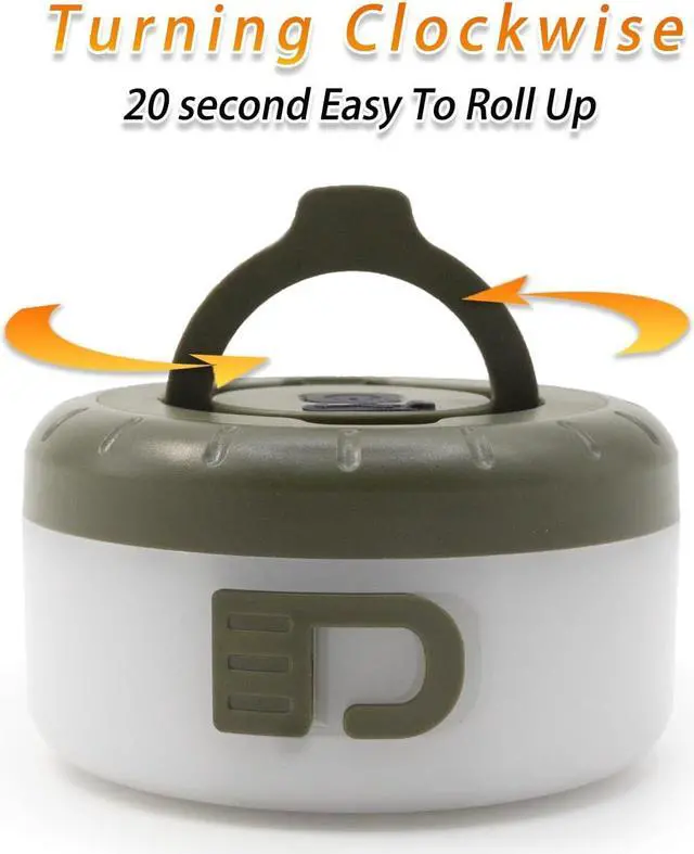 Alt view image 4 of 6 - HYUGA Camping Lights String, Outdoor Rechargeable Lights with 5 Lighting Modes, Type-C Charging, 20s Roll Up- Portable LED Camping String Lights for Camping, Hiking, House Decorate (26.24ft)