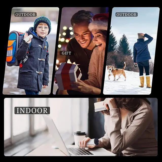 Alt view image 5 of 6 - SkyGenius Electric Hand Warmers USB Rechargeable Handwarmers Power Bank Winter Camping Heater Warmer White