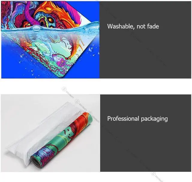 Alt view image 6 of 7 - fashion notbook XL mousepad mat large gaming PC desk pad 900x400mm