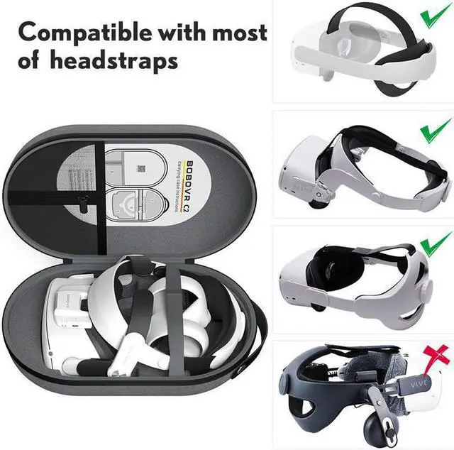 Alt view image 5 of 7 - BOBOVR C2 Large Carrying Case Portable Storage Bag for Meta/Oculus Quest 2 PICO 4 Case