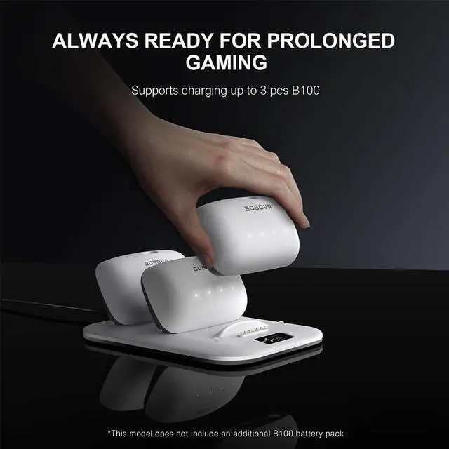 Alt view image 3 of 6 - BOBOVR BD3 Charging Dock For B100 Battery Pack Fast Charging Station 30W Power For Quest3 VR Accessories 0-80% in Just 1 Hour