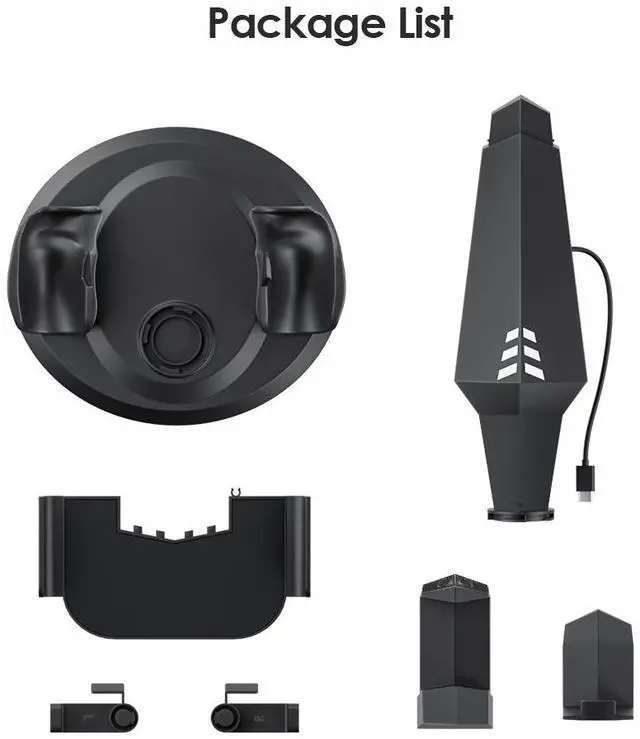 Alt view image 6 of 6 - Sovawin VR Glasses Charging Station Storable Gamepad VR Device Accessories Desktop Display Stand For Quest2/Quest3/Quest3s