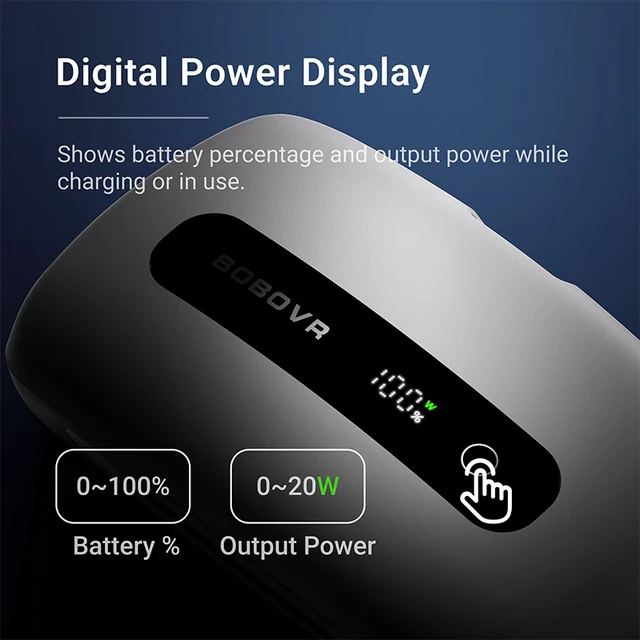 Alt view image 5 of 7 - BOBOVR BM60-1 6500mAh Battery and Charging Dock Combo Series Only Compatible with BOBOVR M3 and M3 Pro+ Head Strap