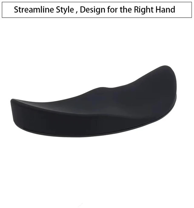 Alt view image 3 of 7 - SOVAWIN Wrist rests for computer mouse users Ergonomic Mouse Pad G80 Silicon Gel Non-slip Streamline Wrist Rest Support Mat Computer Mousepad for Office Gaming PC