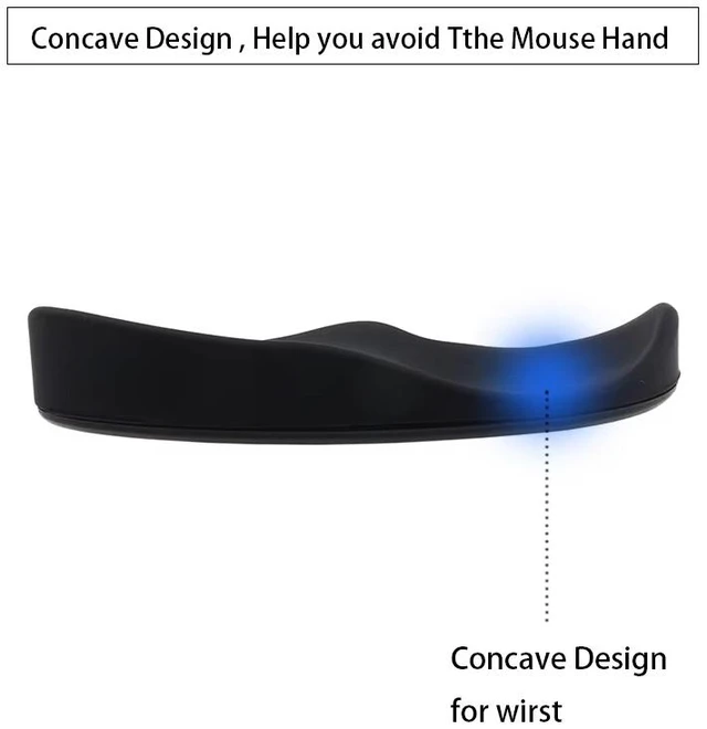 Alt view image 4 of 7 - SOVAWIN Wrist rests for computer mouse users Ergonomic Mouse Pad G80 Silicon Gel Non-slip Streamline Wrist Rest Support Mat Computer Mousepad for Office Gaming PC