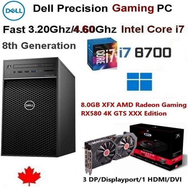 Refurbished: Dell i7-8700 Gaming Precision 3630 PC(Fast 3.20Ghz