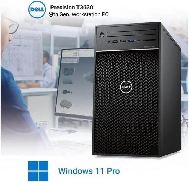 Alt view image 2 of 3 - RTX-4060 Dell Precision i7-9700 Gaming PC(Fast 3.00Ghz@4.70Ghz Intel i7/16.0GB Ram/1.0TB SSD/8.0GB Nvidia Geforce RTX 4060 Gaming Edition/Windows 11 Pro)