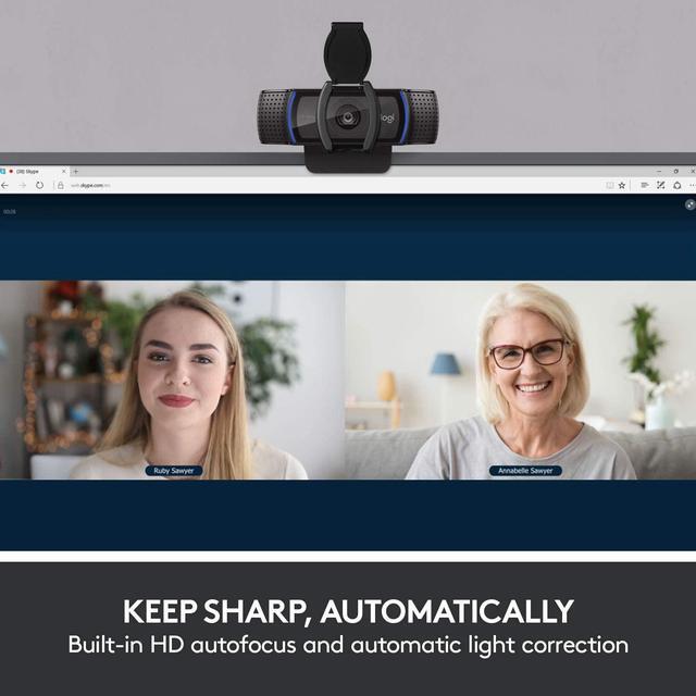 Alt view image 6 of 20 - Logitech C920e Business 1080P HD Webcam Compatible with Amazon Fire TV Cube (2nd Generation) 960-001384