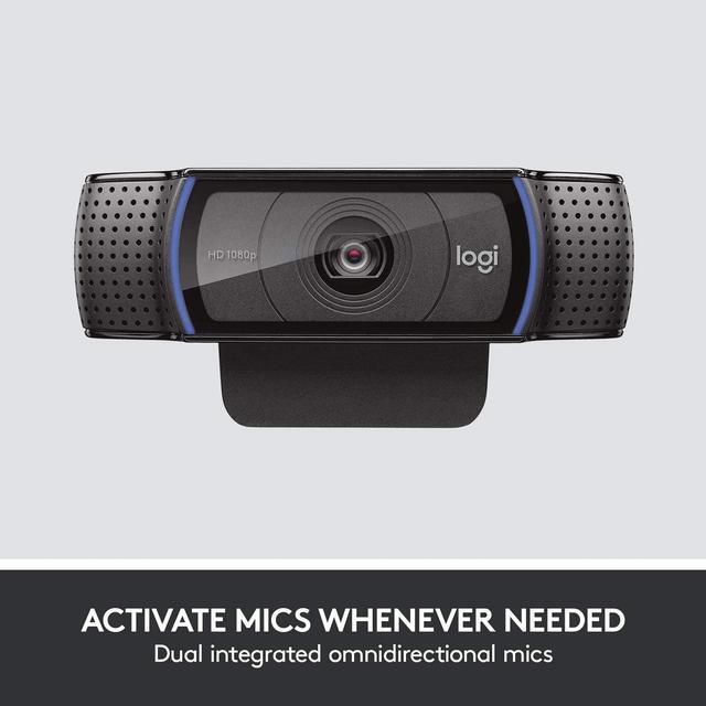 Alt view image 3 of 20 - Logitech C920e Business 1080P HD Webcam Compatible with Amazon Fire TV Cube (2nd Generation) 960-001384