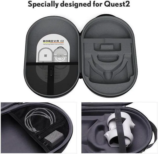 Alt view image 4 of 7 - BOBOVR C2 Large Carrying Case Portable Storage Bag for Meta/Oculus Quest 2 PICO4 Case