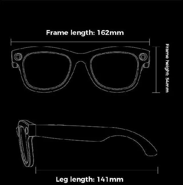Alt view image 7 of 7 - Sovawin Smart AI Glasses with Blue Light Filter Lenses High-definition Transparency Surround Sound Speakers transparent Glasses Style