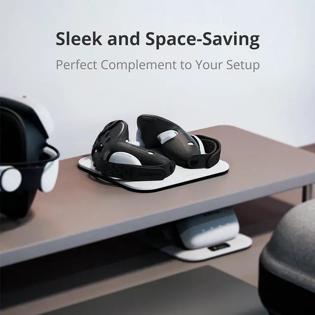 Alt view image 5 of 6 - BOBOVR CD3 Controller Charging Dock Wireless Magnetic Attraction Station Grips Combo Compatible with Meta Quest 3/3S Controllers